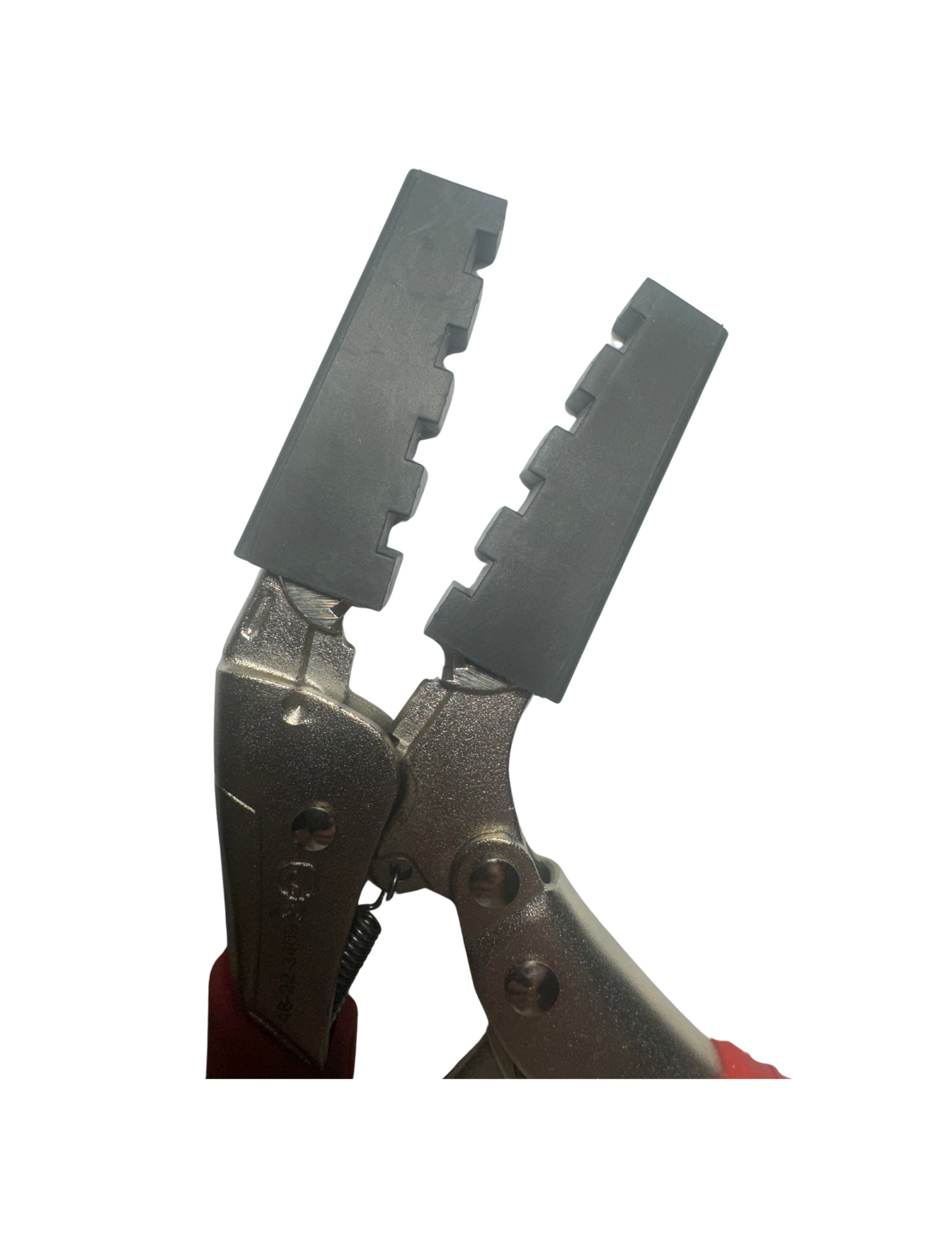 Made In The USA: Soft Plier Jaw Covers for 9" Long Nose Vise Grip. Notched Design for Extra Grip