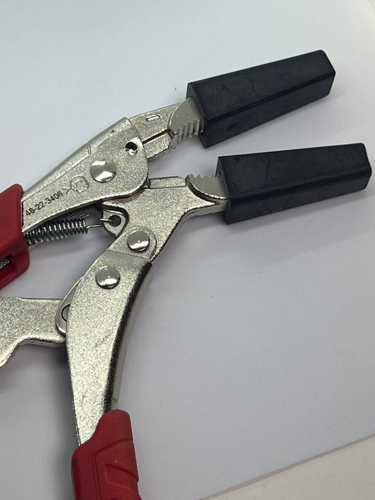 Made In The USA: Soft Plier Jaw Covers for 6" Long Nose Vise Grip. Rubberized