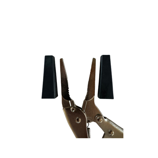 Made In The USA: Soft Plier Jaw Covers for 9" Long Nose Vise Grip. Rubberized